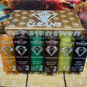 Clean Carts 2 Gram liquid diamond and live Resin Disposables